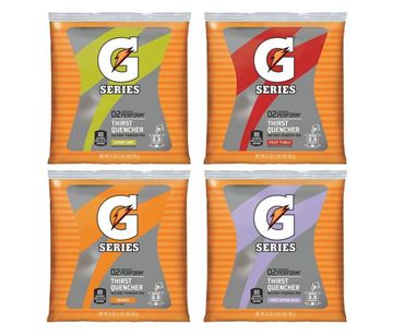 Picture of Gatorade Powder Packs, 2.5 gal Yield  Assorted Flavors 32/Case