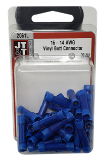 Picture of Blue Vinyl Butt Connectors50/Box