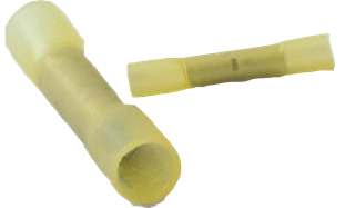 Picture of Yellow Heat Shrink Butt Connectors12/10 Guage 100/box