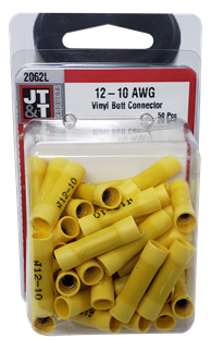 Picture of Yellow Vinyl Butt Connectors50/Box