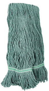 Picture of 24 oz Green Washable Mop HeadCut End Rayon Cotton Blend 12/cs