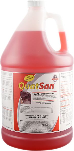 Picture of QuatSan No-Rinse Food Contact  Sanitizer 4 x 1 gal/case