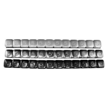 Picture of SilverSteel Stick-On Wheel Weights 10X5 grams/strip-36 strips/box