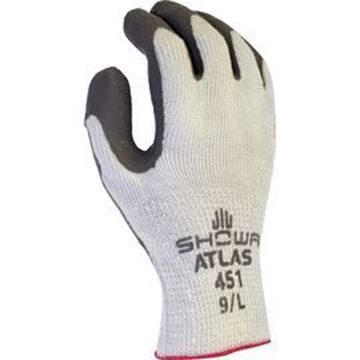 Picture of Gray Latex Coated String Knit Winter Glove - Multiple Sizes