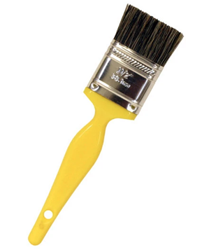 Picture of Yellow Double Thick Paint Brush Style Detail Brush 12/case