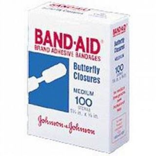 Picture of Band-Aid Butterfly Bandage3/8" x 1 3/4" - 100/Box