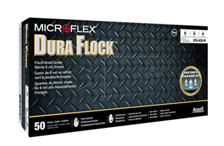 Picture of Micro Flex Dura Flock PF 8 mil Nitrile Glove - 2XL