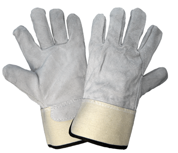 Picture of Leather Palm Gloves w/FullLeather Back & Rubberized Cuff