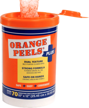 Picture of Orange Peels Plus Multi-Purpose Wipes 70 sheets/disp. 6 disp/case