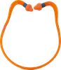 Picture of Orange Foam Banded Earplugs 10/dispenser