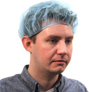 Picture of 21" Bouffant Hair Nets Blue - 1,000/cs