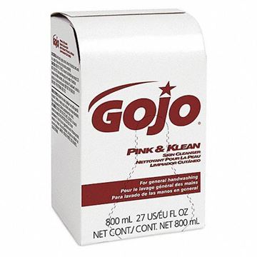 Picture of Gojo Pink and Klean Lotion Skin Cleanser Hand Soap 12 x 800 ml/case