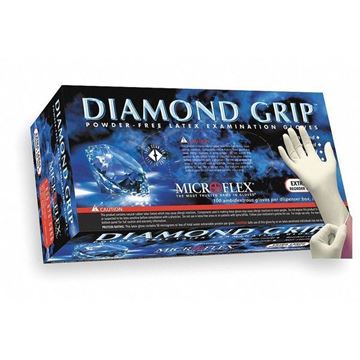Picture of 8 mil Micro-Flex Diamond Grip Latex Gloves Powder Free - Multiple Sizes