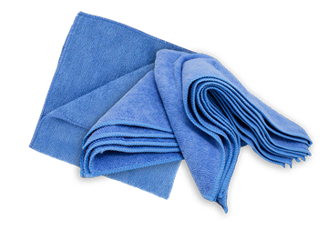 Picture of Microfiber Towels Plush Blue 16"x16" 360gsm 4/bag, 6 bags/bx, 8 bx/case