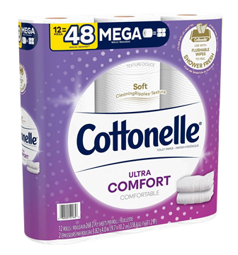Picture of Cottonelle Ultra ComfortCare Toilet Tissue 48 rolls/case 284 sheets/roll