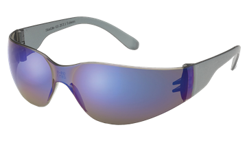 Picture of Safety Glasses-Blue MirrorLens-Gray Temple 10/box