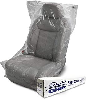 Picture of Slip & Grip Disposable Plastic Seat Covers 500/roll