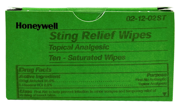 Picture of Honeywell North Sting Relief Wipes10 pk/box