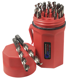 Picture of CRYO-TECH  CT-29pc Drill Bit Set 1/16"-1/2" by 64ths in Red Canister