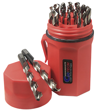 Picture of CRYO-TECH  CT-29pc Drill Bit Set 1/16"-1/2" by 64ths in Red Canister