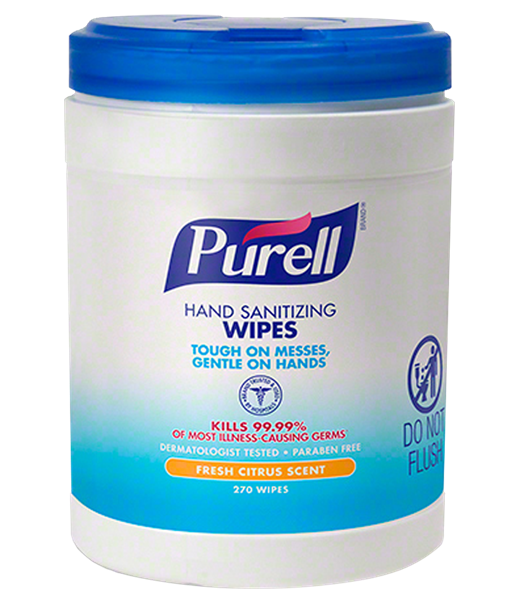 Picture of Purell Hand Wipes 270/can 6/cs