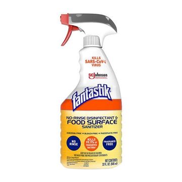Picture of Fantastik No Rinse Disinfectant  and Food Service Sanitizer 32oz 8/case