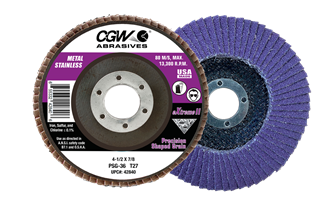 Picture of Extra Thick Xtreme Flap Disc  XL  4.5"x 7/8" 40 grit, T29 10/Bx