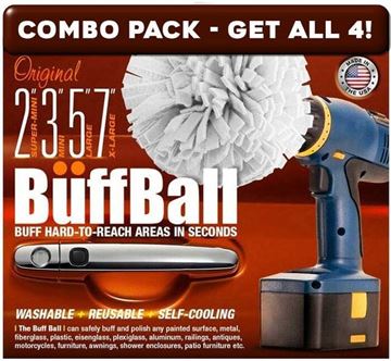 Picture of Buff Ball Combo 4 Pack 2",3", 5" and 7" included
