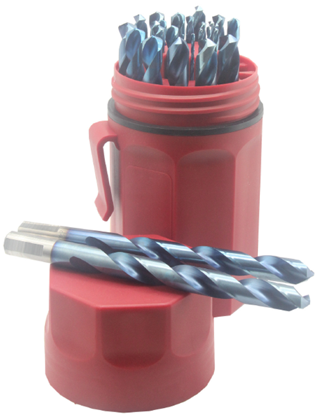 Picture of Norseman Duplex Blue Drill Bit Set 190-BLNRed Plastic Case - 29pc