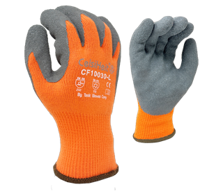 Picture of Hi-Vis Saftety Orange Glove  10 gauge Latex Coating