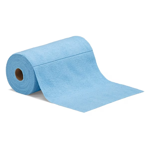 Picture of Microfiber Roll Towels Blue 12"x 12" Tear off 50 sheets/roll  12 rolls/cs