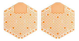 Picture of 3D Wave Urinal Screen Deodorizer, Mango 2/bag (5bgs/inner box, 30bags/cs)