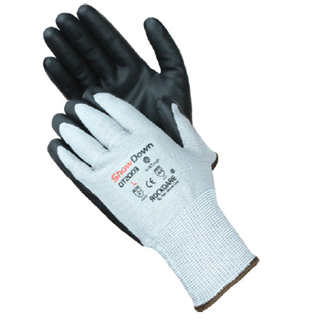 Picture of Performance Gray Work Gloves, A4 Food Grade, Waterbased Polymer, 13Gauge, 6 doz/cs