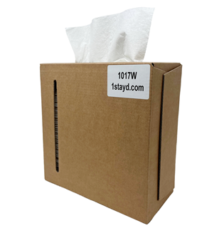 Picture of DRC White Pop-Up Wipers - Hvy Wt 9.5" x 15.5" 900/case (9x100) 30/Pallet