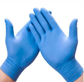 Picture of 5 mil Blue Nitrile Gloves (Robust Brand) - Multiple Sizes