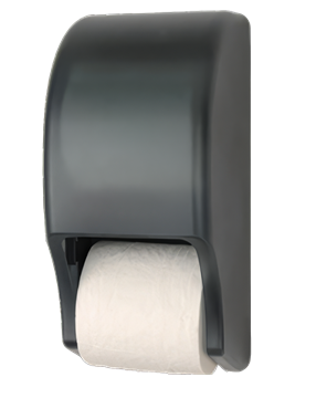 Picture of Twin Roll Toilet TissueDispenser, Smoke